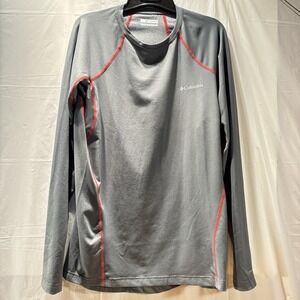 Columbia Shirt Mens Large Gray Omni-Heat Long Sleeve Thermal Base Layer Top